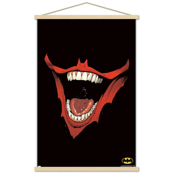 DC Comics Batman - Mouth Wall Poster with Wooden Magnetic Frame, 22.375" x 34"