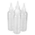 thumbnail image 4 of 4 Pcs Dispensing Transparent Squeezable Empty Bottles for Traveling Bottled, 4 of 8