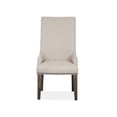 thumbnail image 4 of Magnussen Home Bellamy Peppercorn Upholstered Host Chair Two Pack, 4 of 8