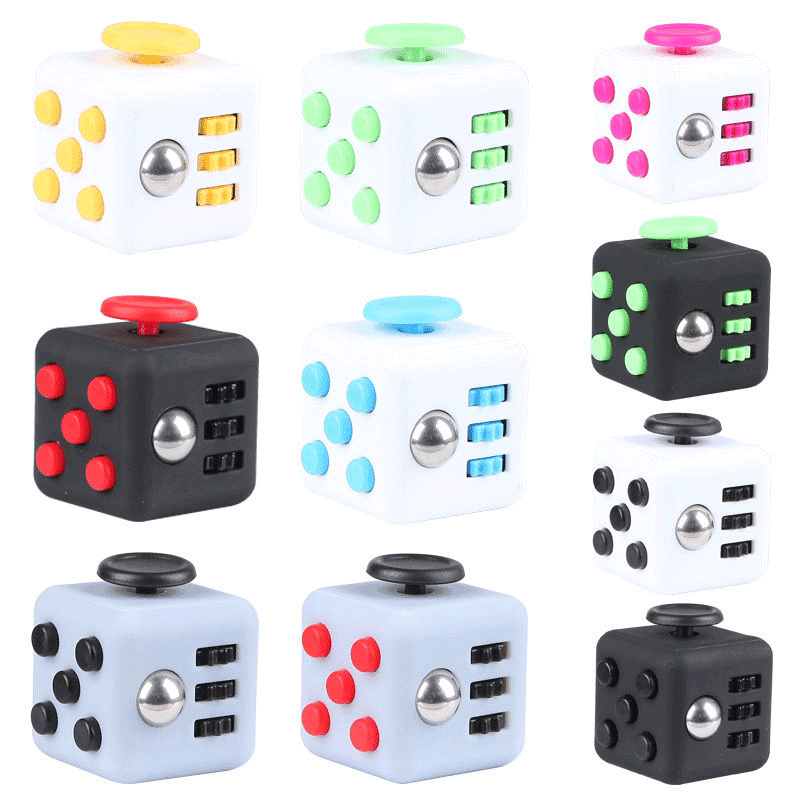 Dice Magic Fidget Cube Desk Toy Stress Anti-Anxiety Relief Focus Adults and Kids