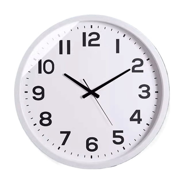 Simple Large Wall Mounted Clock, Stylish and Quiet In The Living Room, Wall Mounted Clock In The Lobby, Large-sized Clock Suitable for Living Rooms and Study Rooms