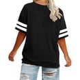 DPTALR Women's Plus Size Round Neck Short Sleeve Spring/Summer Basic T ...