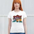 thumbnail image 4 of Dazzling Girl T-Shirt Blessed and Lucky Cowgirl Cute South Vintage Retro American Heritage Tradition Women's Tee, 4 of 7
