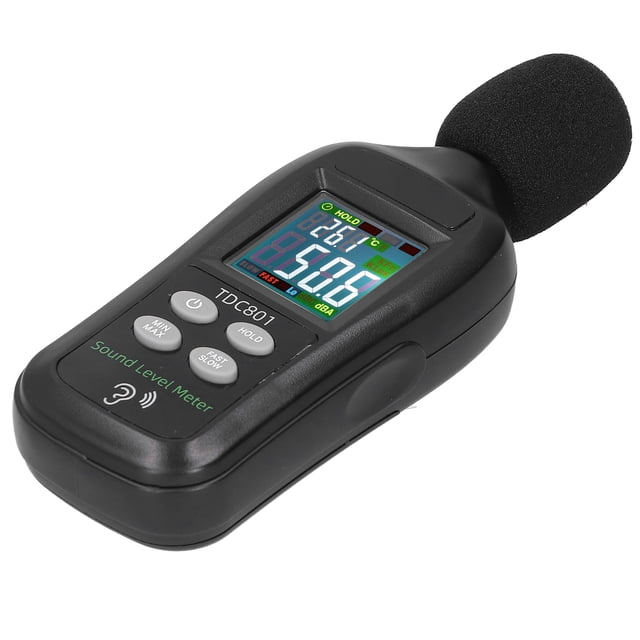Probador TDC801 Probador de decibelios de ruido Pantalla LCD Monitor de medidor de sonido digital 35dB-135dB ANGGREK Otros