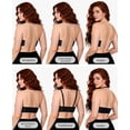 thumbnail image 2 of YANDW Strapless Lightly Padded Full Figured Coverage Bra Clear Back Multiway Invisible Straps Backless Brassiere for Women, 2 of 7