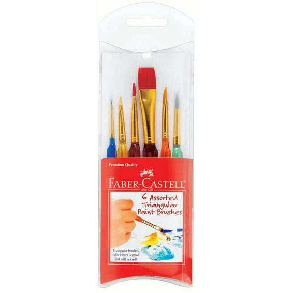 Faber Castell Assorted Shape Art Brush (6 Pieces)