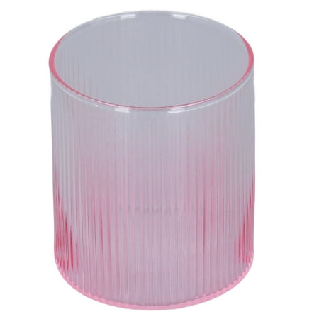 

Coffee Mug Beautiful Heat Resistant Gradient Vertical Stripes Thick Cup Bottom Borosilicate Glass Cup For Latte For Water For Macchiato Pink