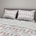 thumbnail image 2 of Cartoon Comforter & Sham Bedding Set, Funny Ballerina Dancer Bears in Tutu Costume Dancing Stars Happiness Style, 3 pcs Duvet Set Microfiber Filling Quilt, 5 Sizes, Dust and Dried Rose, by Ambesonne, 2 of 4