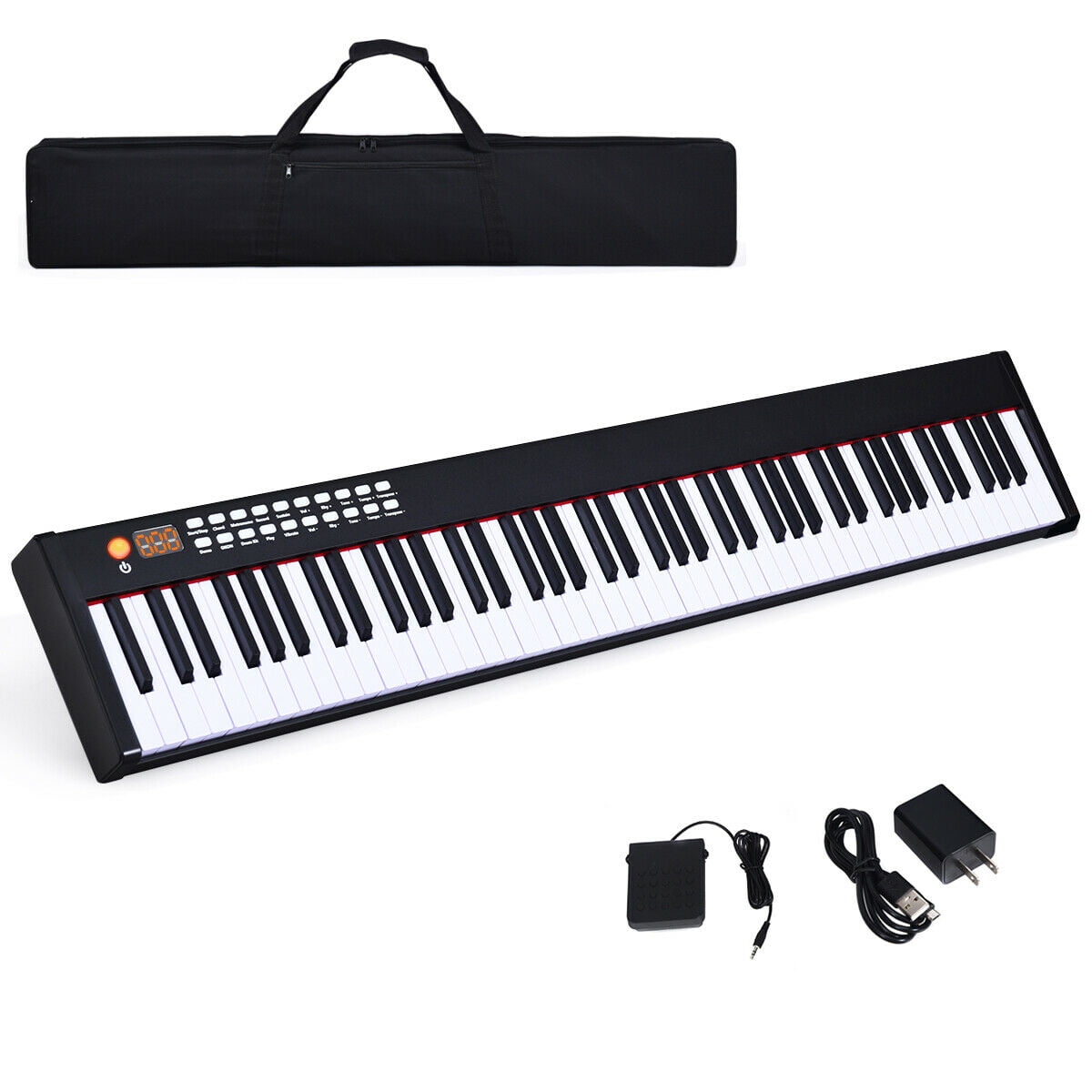Digitales 61-Tasten Fun Keyboard E-Piano Klavier 100 Sounds 100 Rhythmen Display 