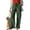 *Army Green, variant on ClodeEU Womens High Waist Linen Blend Pocket Pants with Drawstring,Casual Loose Fit Pant Army Green,Womens Plus XL