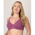thumbnail image 2 of Bali Cotton Collection 2-Ply Underwire Bra Mauve Mood 40DD, 2 of 9