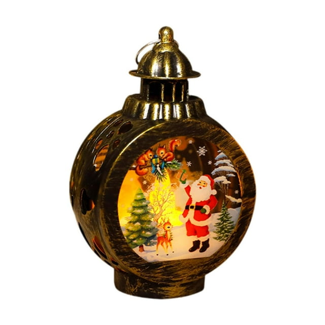 Lámpara de vela decorativa Macarena para Navidad Dorado