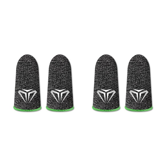 Sidaley Juego de 10 piezas de mangas para dedos, guantes sensibles a prueba de aceite de 24 pines, cubiertas transpirables antihuellas Verde Tipo 1 2piezas