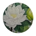 thumbnail image 4 of HAOXIT Round Table Cloths ,Watercolor Green Eucalyptus Party Tablecloth Round Table Covers for Kitchen Dinning Wedding Decoration,Stain/Wrinkle Resistant,Summer Nature Plant Leaf 42-46, 4 of 8