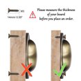 thumbnail image 4 of Uxcell 15 Piece Metal Alloy Bin Cup Pull 2.6" Hole Center Pull Handle Bronze Tone, High-Gloss, 4 of 7