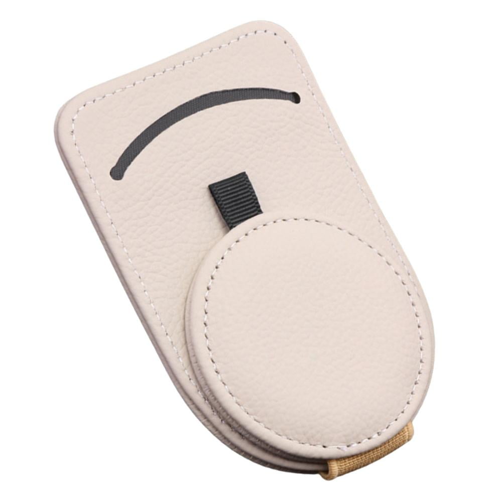 Pwtool Sunglasses Holder for Car Visor Leather Storage Clip Organizer for  Sun Visor with Easy One Handed Operation Conveniently Holds Cards Glasses  beneficial - Walmart.com
