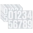 thumbnail image 1 of Uxcell 5 Hojas Números de Vinilo para Casa de 4 Pulgadas, Etiquetas de Número Autoadhesivas, Blancas, 1 of 1