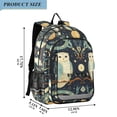 thumbnail image 2 of FORMRS School Backpack 17" Student Travel Bag with Laptop Compartment, Mystical Owls Pattern, 2 of 7