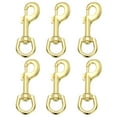 thumbnail image 1 of Uxcell 6 Pcs Clips à Pression Pivotants pour Drapeau, 4.1 Pouces, Crochets en Alliage Robustes, Ton Doré, 1 of 6