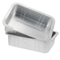thumbnail image 1 of Minkissy 2Pcs Steel Oil Drain Pan for Automobile Maintenance Leakproof Silver Oil Collection Tray, 1 of 7