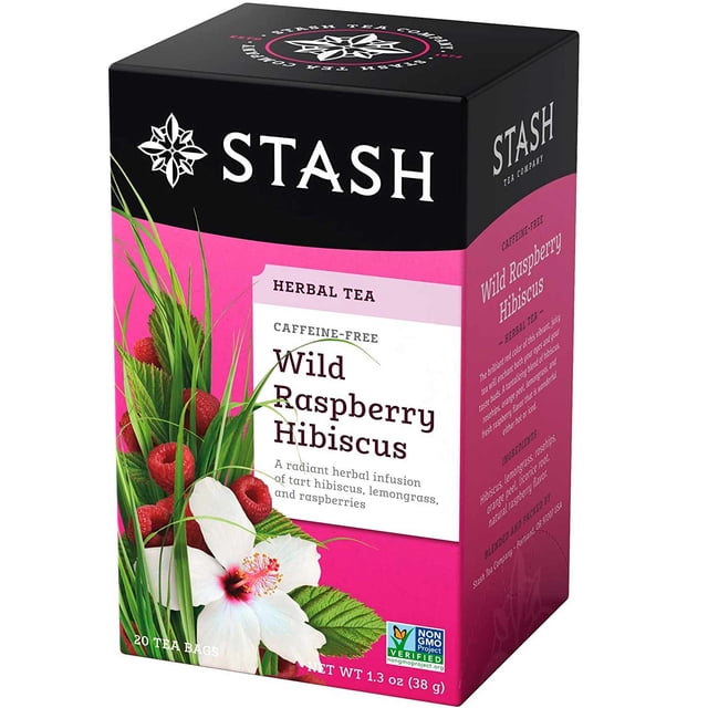 Té Herbal Premium Stash Wild Raspberry Hibiscus 20 Sobres