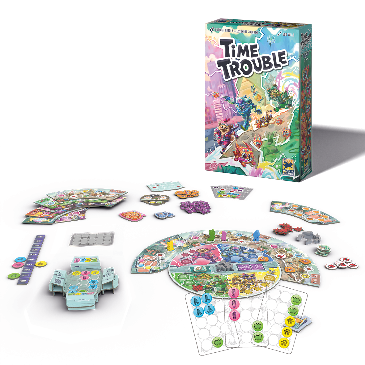 Time Trouble Cooperative Family Board Game for Ages 8+, from Asmodee