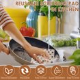 thumbnail image 4 of 10 Pcs Swedish Dishcloths Reusable Kitchen Dish Towels Absorbent Dishcloths Washable Cellulose Sponge Cloths Quick Drying Cleaning Cloths Soft Kitchen Dish Cloth, 7.7 x 6.7in, 4 of 9