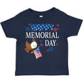 thumbnail image 3 of Inktastic Happy Memorial Day Eagle Boys or Girls Toddler T-Shirt, 3 of 5