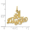 thumbnail image 2 of 14k Yellow Gold Solid Polished Number 1 Daughter Charm 22.2x23.3mm Pendant Necklace for Women, 2 of 2