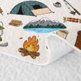 thumbnail image 5 of Erosebridal Jungle Wildlife Bear Quilt Full For Kids,Outdoor Adventure Full Bedspread Sets,3-Piece, 5 of 7