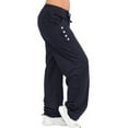 thumbnail image 2 of tredstone Pantalons Amples pour Femmes, Pantalons de Sport Multicolores, Bleu Foncé L, 2 of 6