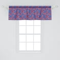 thumbnail image 2 of Ambesonne Animals Window Valance, African Cheetahs Pattern, 54" X 18", Coral Plum, 2 of 3