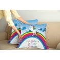 thumbnail image 2 of Ambesonne Fantasy Throw Pillow Cover 2 Pack, Unicorn Rainbow Fantasy, 24", Multicolor, 2 of 7