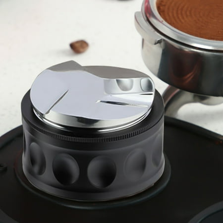 

Kokovifyves Coffee Distributor and Tamper Dual Head Coffee Leveler A-djustable Depth Professional E-spresso Hand Tampers