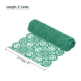 thumbnail image 2 of Unique Bargains Lace Ribbon 5 Yards 7 Inch Lace Flower Trim for Craft Headbands Wedding Dark Green, 2 of 5