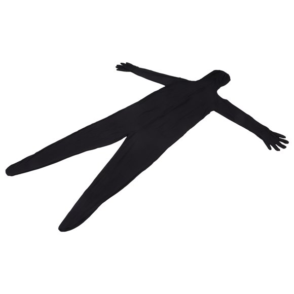 Traje de cuerpo entero de tejido elástico para fotografía, cromakey, para efectos especiales de fotografía y vídeo, color negro, 180 cm