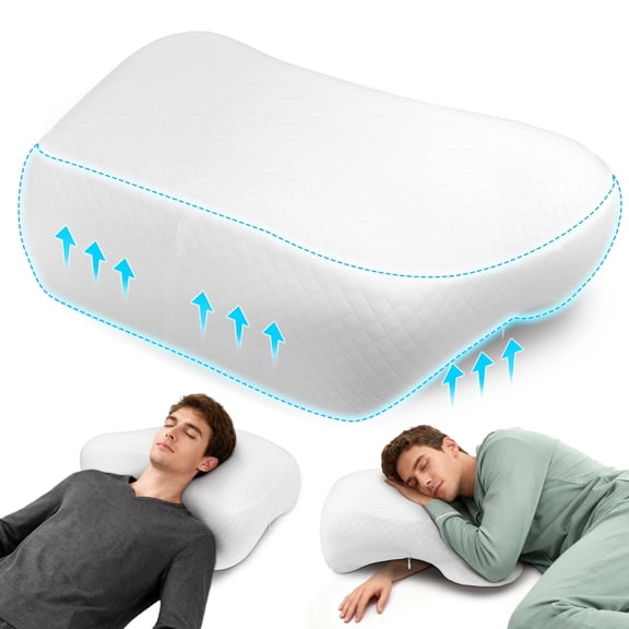 AMTPM Side Sleeper Pillow -Arm Pillow Ergonomic Pillow for Cervical, Neck, Shoulder & Rotator Cuff Pain Relief