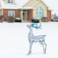 thumbnail image 2 of National Tree Company 48" Prelit Tinsel Reindeer Decoration with LEDs, Iridescent, 2 of 7