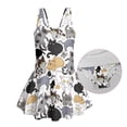 thumbnail image 6 of Uourmeti Cute Cartoon Cats Skirted One Piece Swimsuit for Girls - Quick Dry Stretch Swim Dress for Beach, Pool & Summer Vacation, 6 of 8