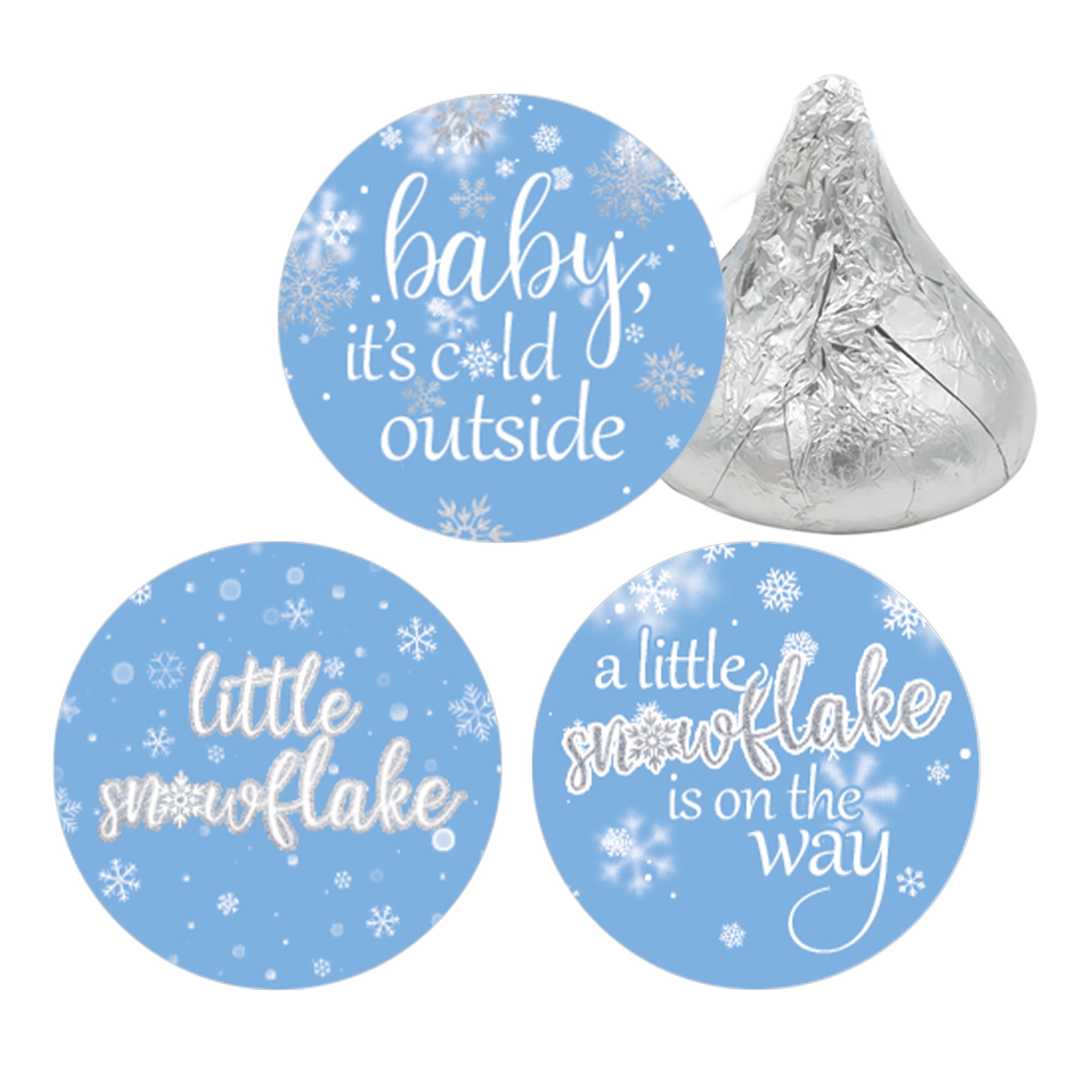 Distinctivs Blue Baby It's Cold Outside Little Snowflake Party Favor ...