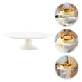 thumbnail image 3 of Tineasur Round White Ceramic Dessert Stand Elegant Style for Wedding and Party Use, 3 of 6