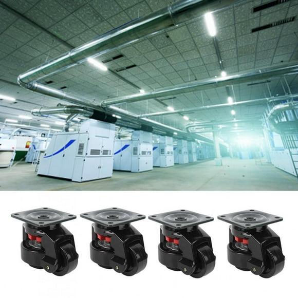 High Strength Convenient to Use Long Service Life Leveling Caster Wheels, Leveling Caster, Durability for Moving Work Tables Large Machine Movement