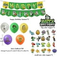 thumbnail image 2 of Plants vs Zombies Gaming Party Kit - 43pc Lawnmower Banner, Peashooter Cake Topper, Sunflower Balloons, 2 of 11