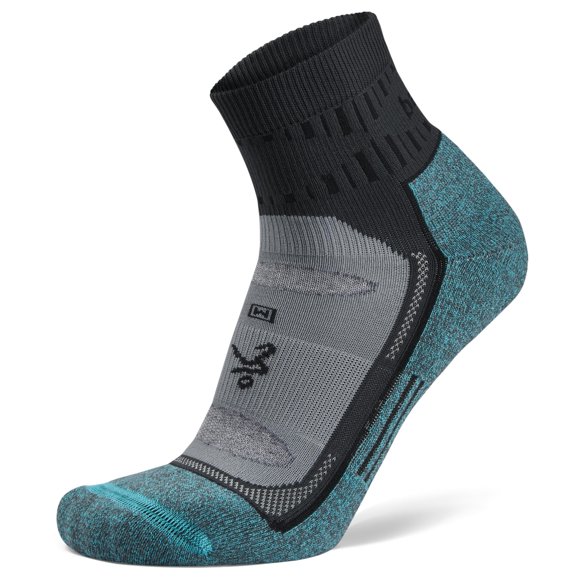 Balega Unisex Adult Blister Resist Performance Quarter Athletic Running Socks (1 Pair), Charcoal, Medium