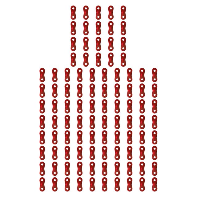 Wosthever Hebillas de sujeción de 20 piezas, hebilla de cordón de paracaídas, ajustador de cuerda de tracción de aleación de aluminio, tope de cuerdas Rojo 5piezas Wosthever CBP226825