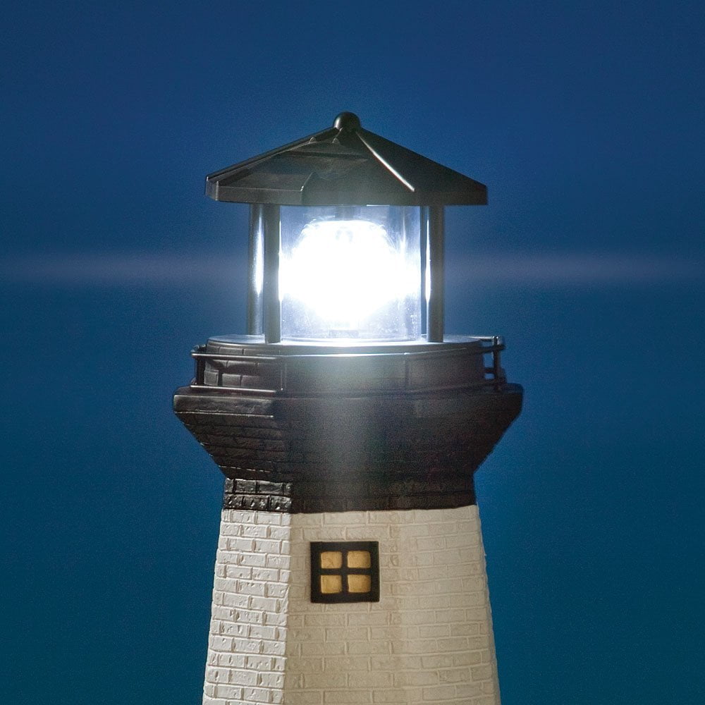 Bits And Pieces Solar Lighthouse Outdoor Sculpture