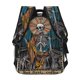 thumbnail image 4 of Easygdp Coffee-Drinking Skull Mochila Ergonómica Versátil para Laptop - Múltiples Bolsillos, Correas Ajustables, Unisex para Escuela, Viajes y Actividades al Aire Libre-One Size, 4 of 5