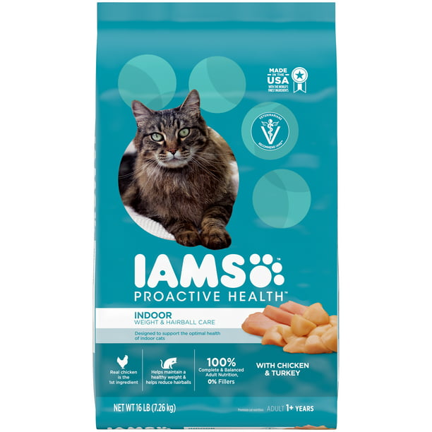 IAMS PROACTIVE HEALTH Adult Indoor Weight & Hairball Care Dry Cat Food