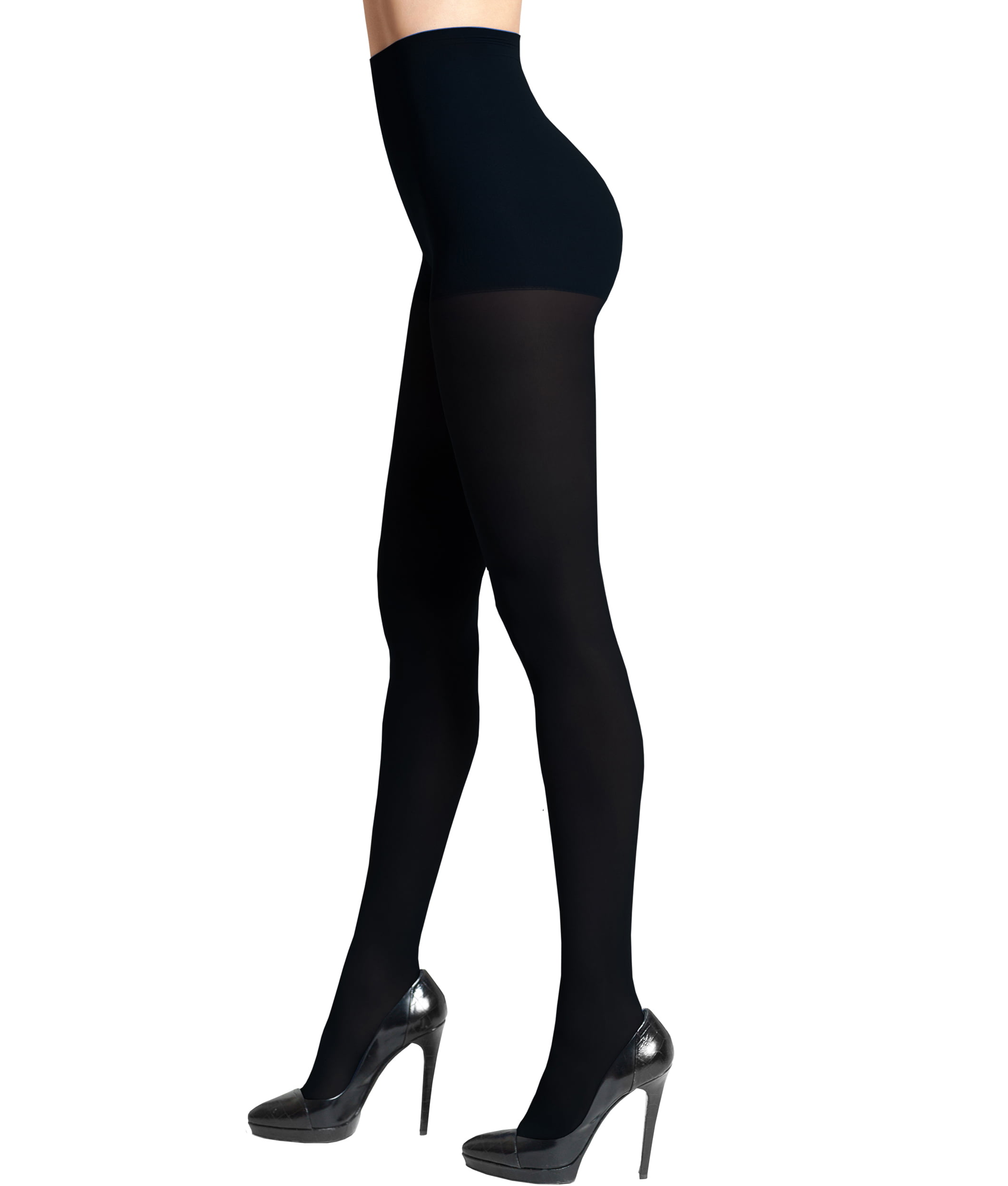 DKNY Womens Super Opaque Control Top Tights Style-OB335 - Walmart.com