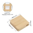 thumbnail image 2 of Uxcell 15 Grids Mini Portable Travel Paint Palette Magnetic, Wooden Light Brown, 2 of 5
